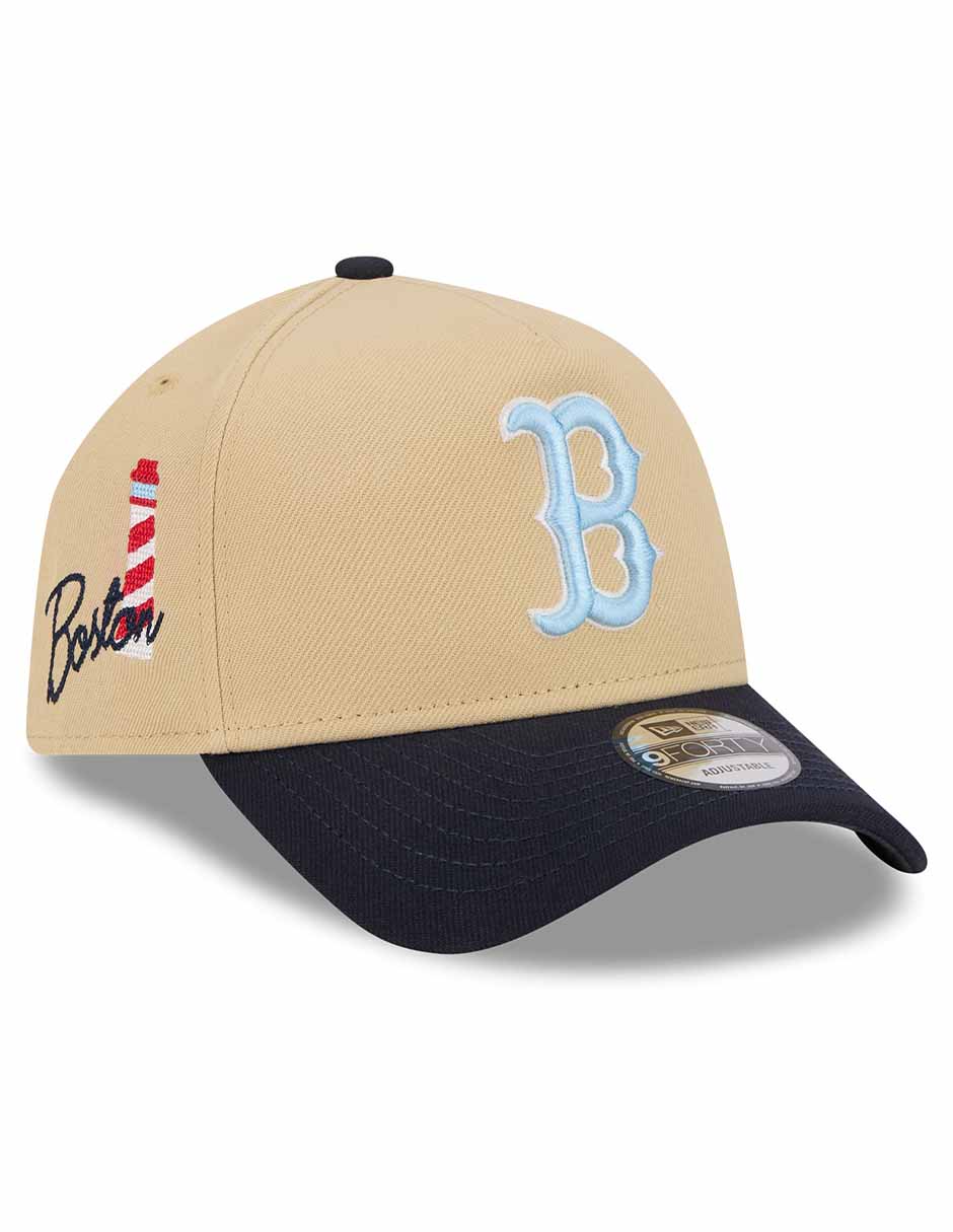 Gorra visera curva snapback para béisbol City Side Patch Boston Red Sox adulto 4