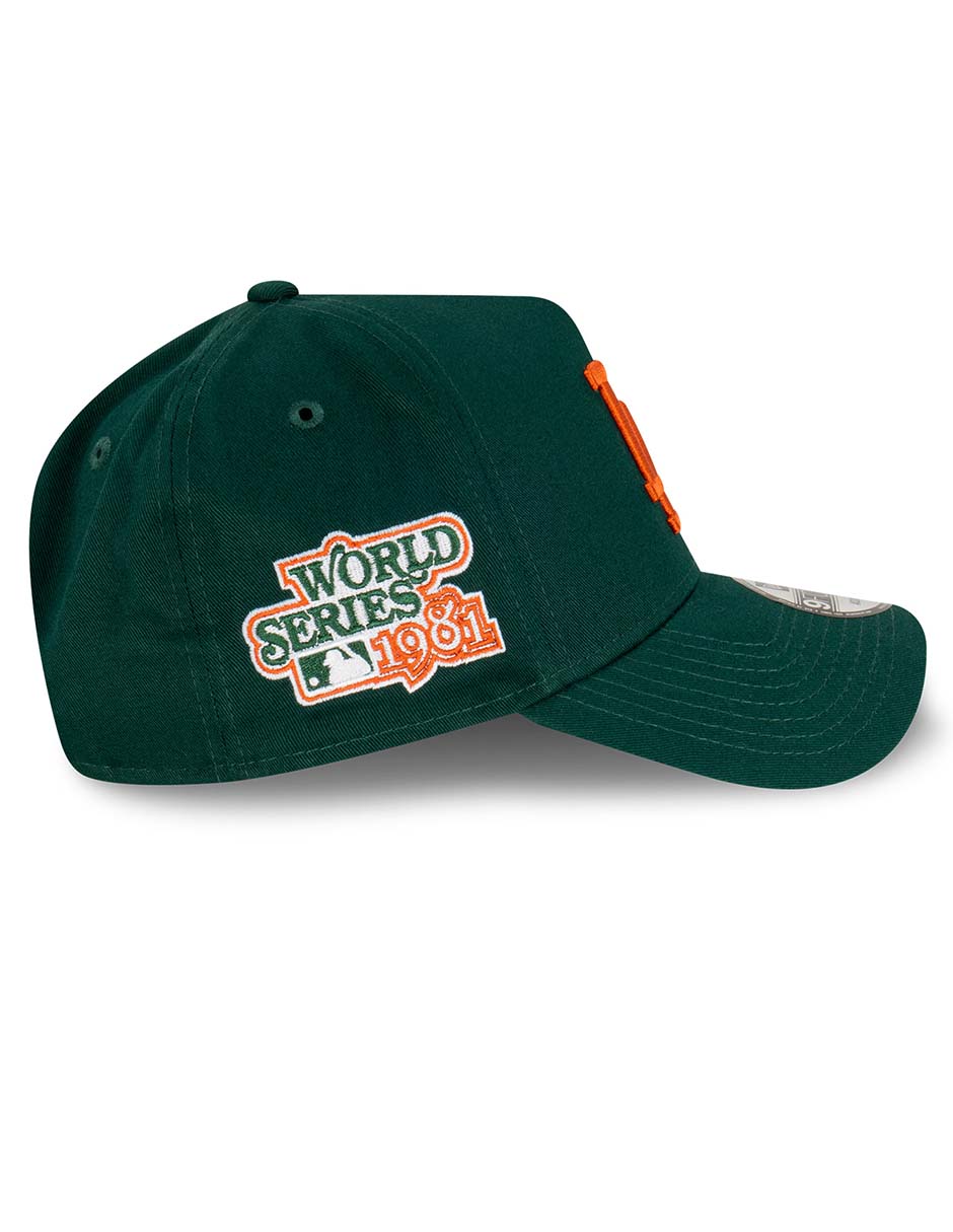 Gorra visera curva snapback para béisbol Copper Green Los Angeles Dodgers para adulto 7
