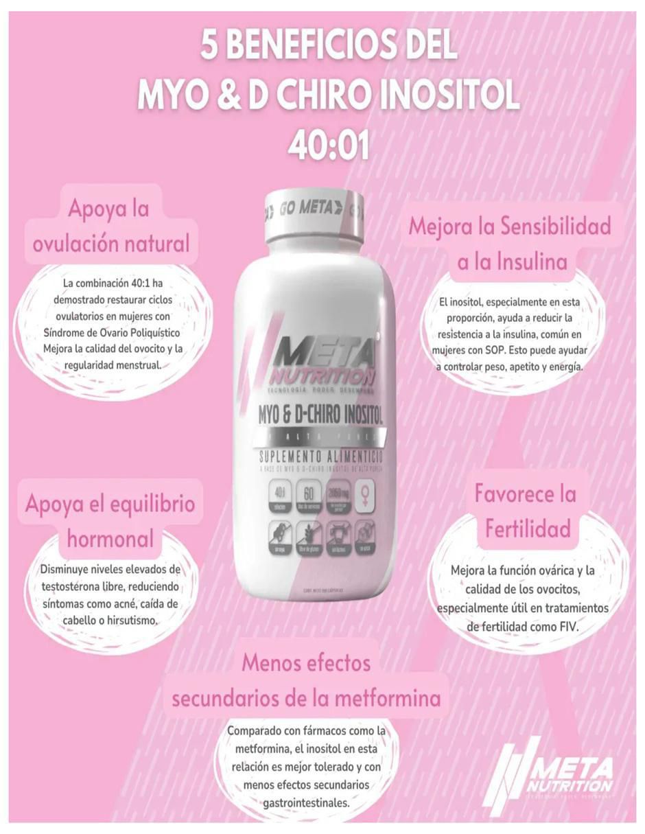 Kit de suplementos alimienticios Myo & D-Chiro Inositol con multivitaminico 2