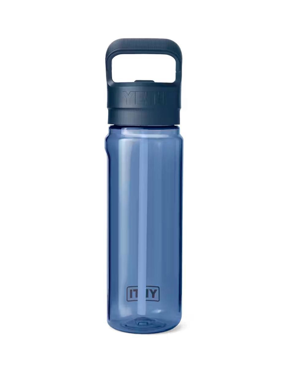 Botella de agua con popote con tapa rosca 750 ml 2