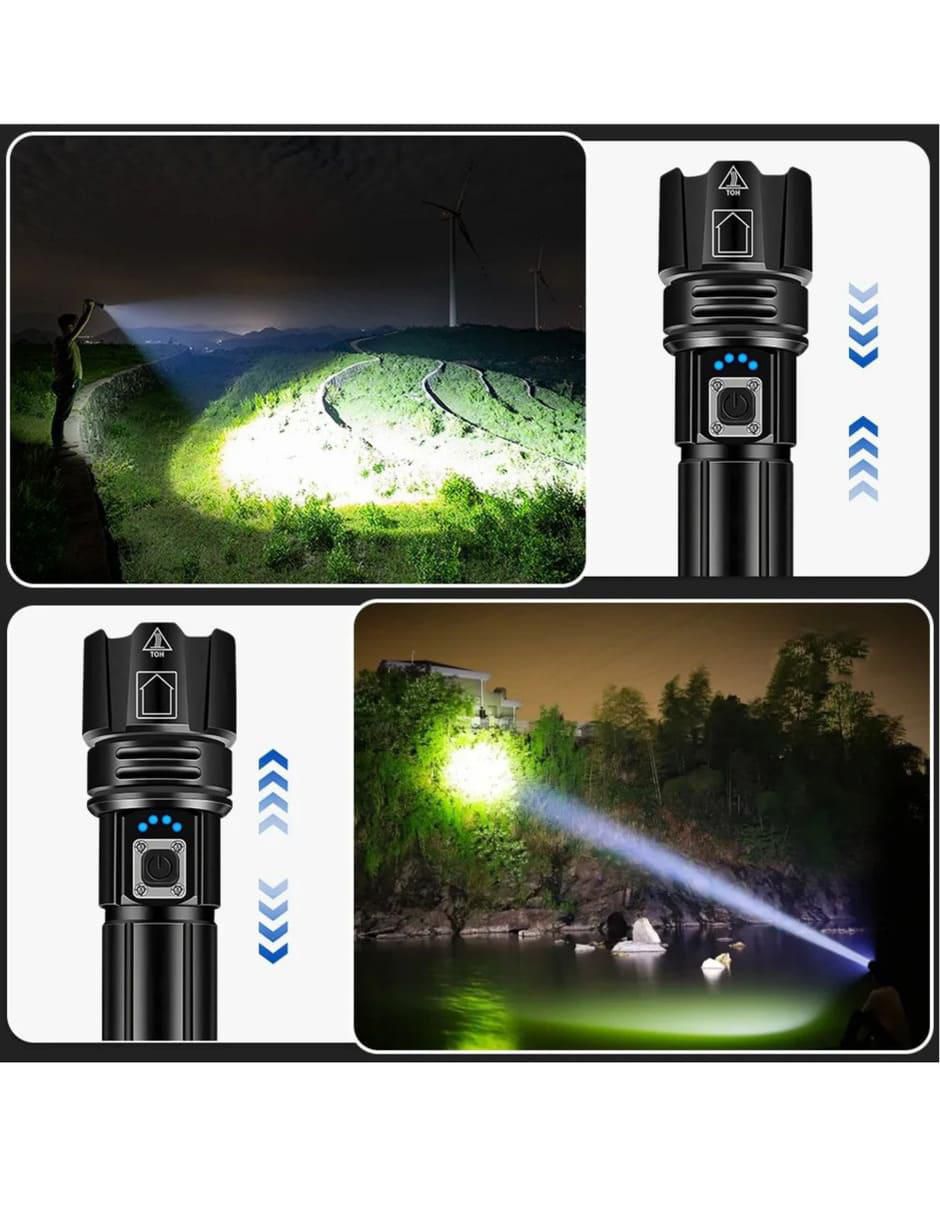 Linterna de mano LED recargable 3