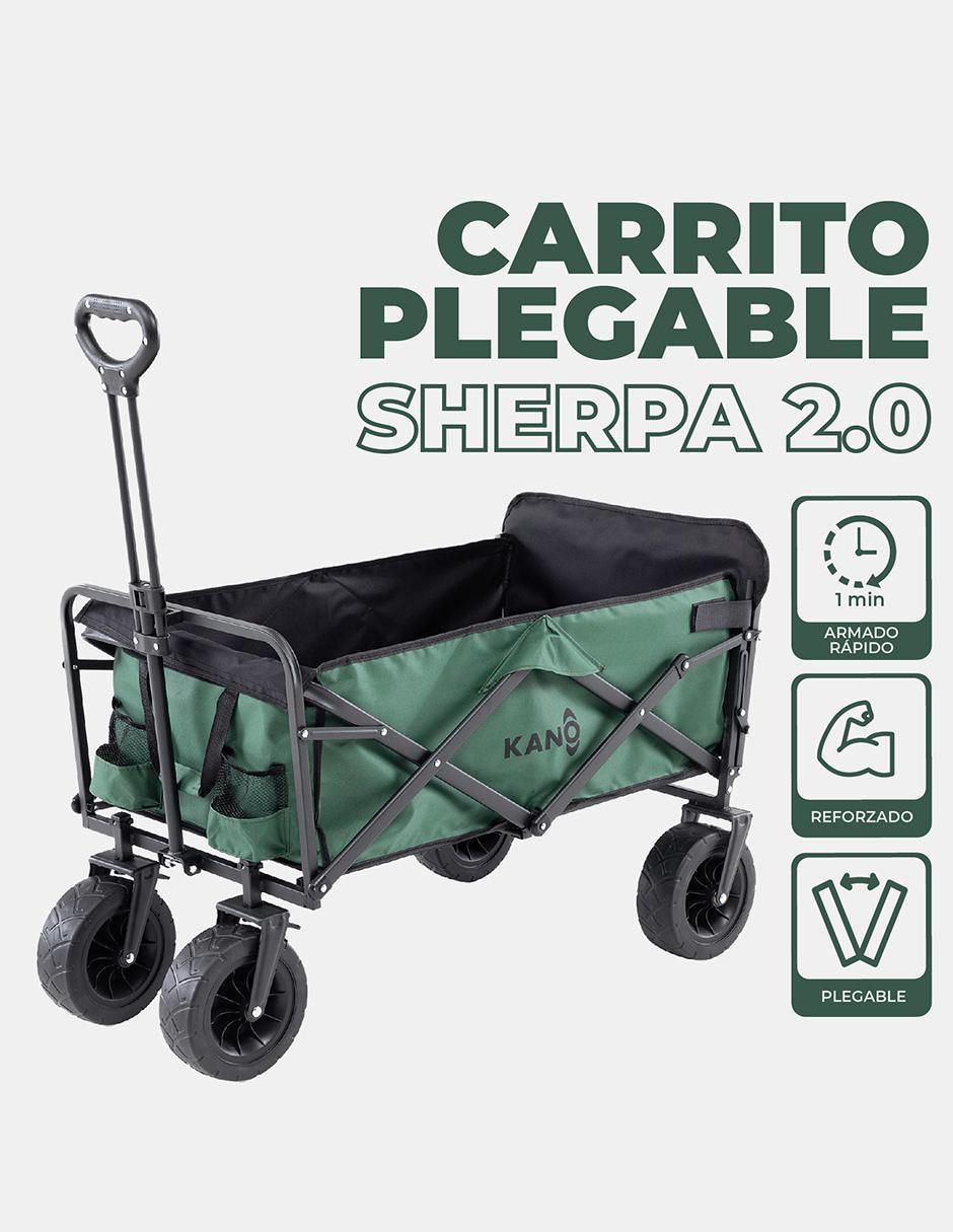 Carrito vagón plegable con capacidad de 120 kg 2