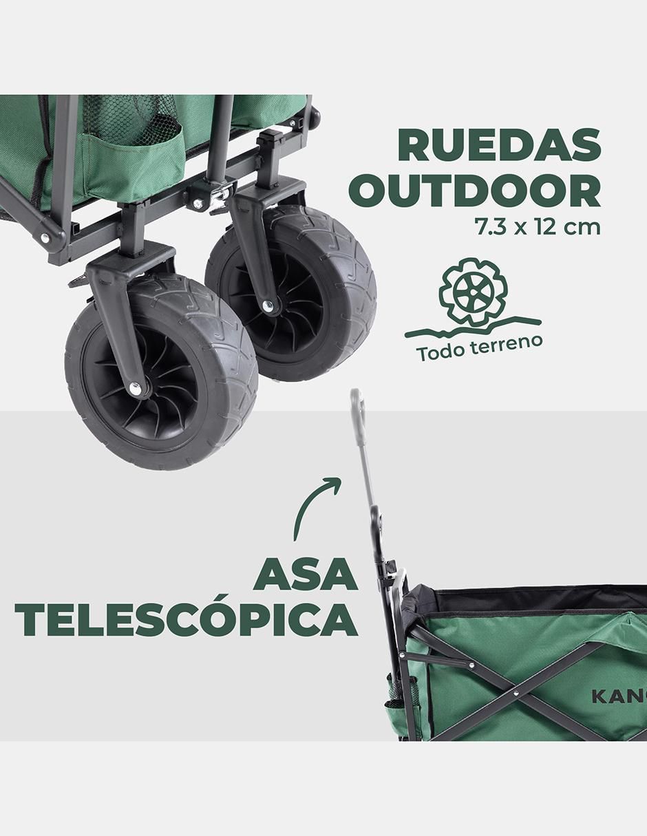 Carrito vagón plegable con capacidad de 120 kg 6