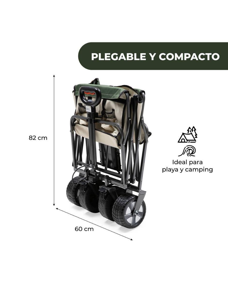 Carrito vagón plegable  con capacidad de 100 kg 12
