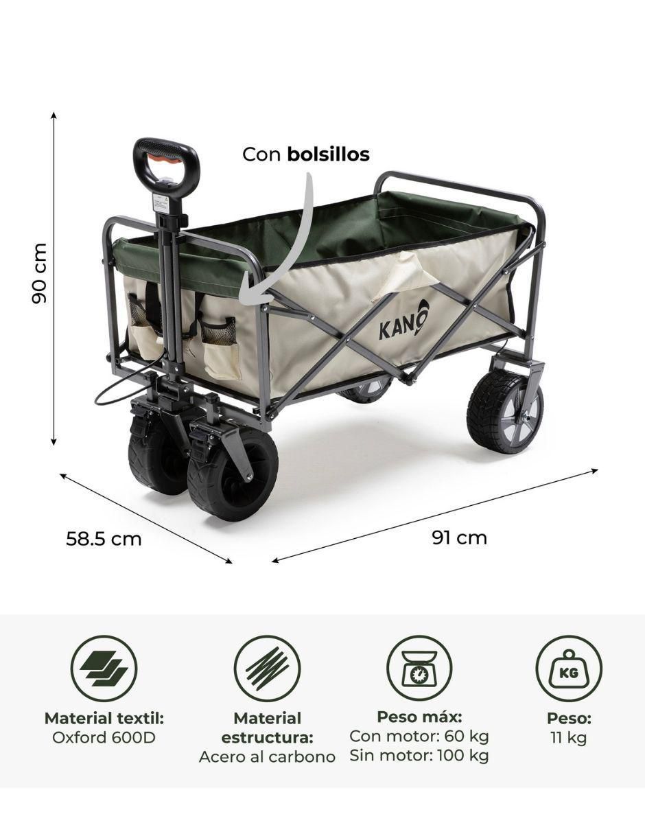 Carrito vagón plegable  con capacidad de 100 kg 13