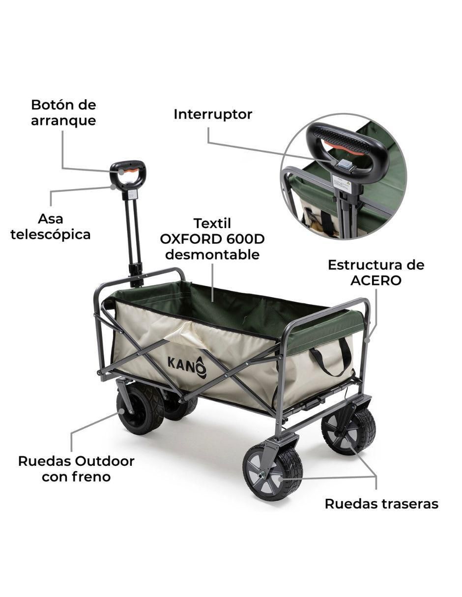 Carrito vagón plegable  con capacidad de 100 kg 5