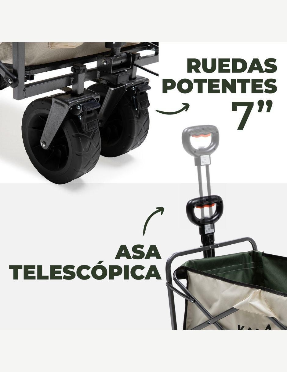 Carrito vagón plegable  con capacidad de 100 kg 8