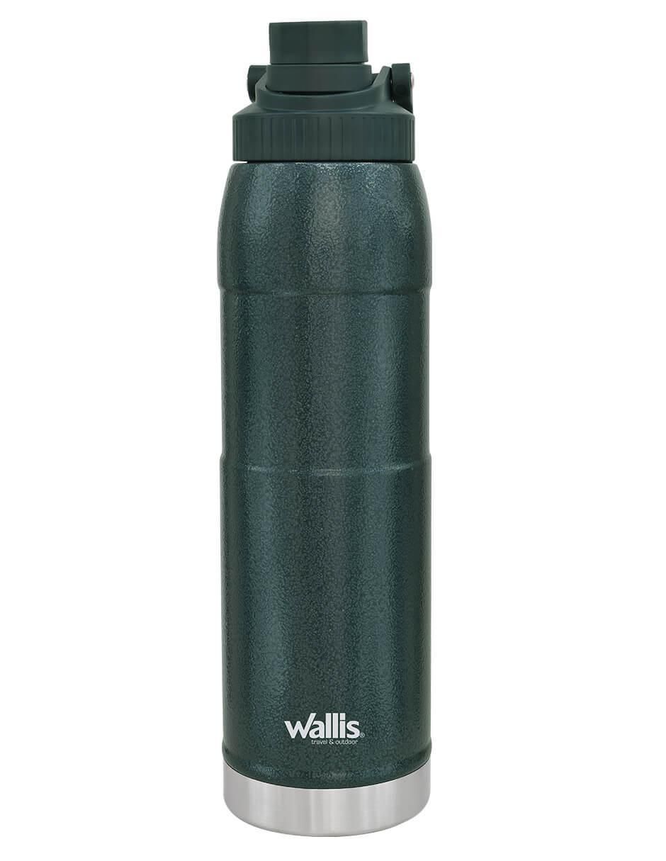 Termo de acero inoxidable con tapa rosca 1 L 2