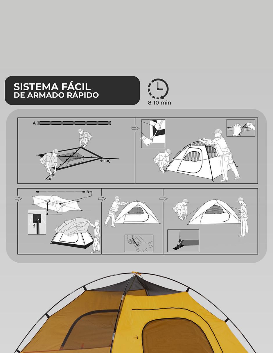 Casa de campaña para 4 personas 5