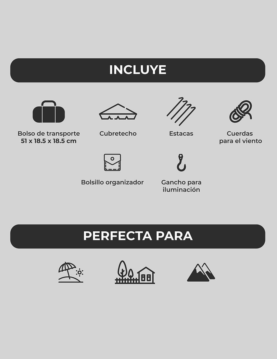 Casa de campaña para 4 personas 8
