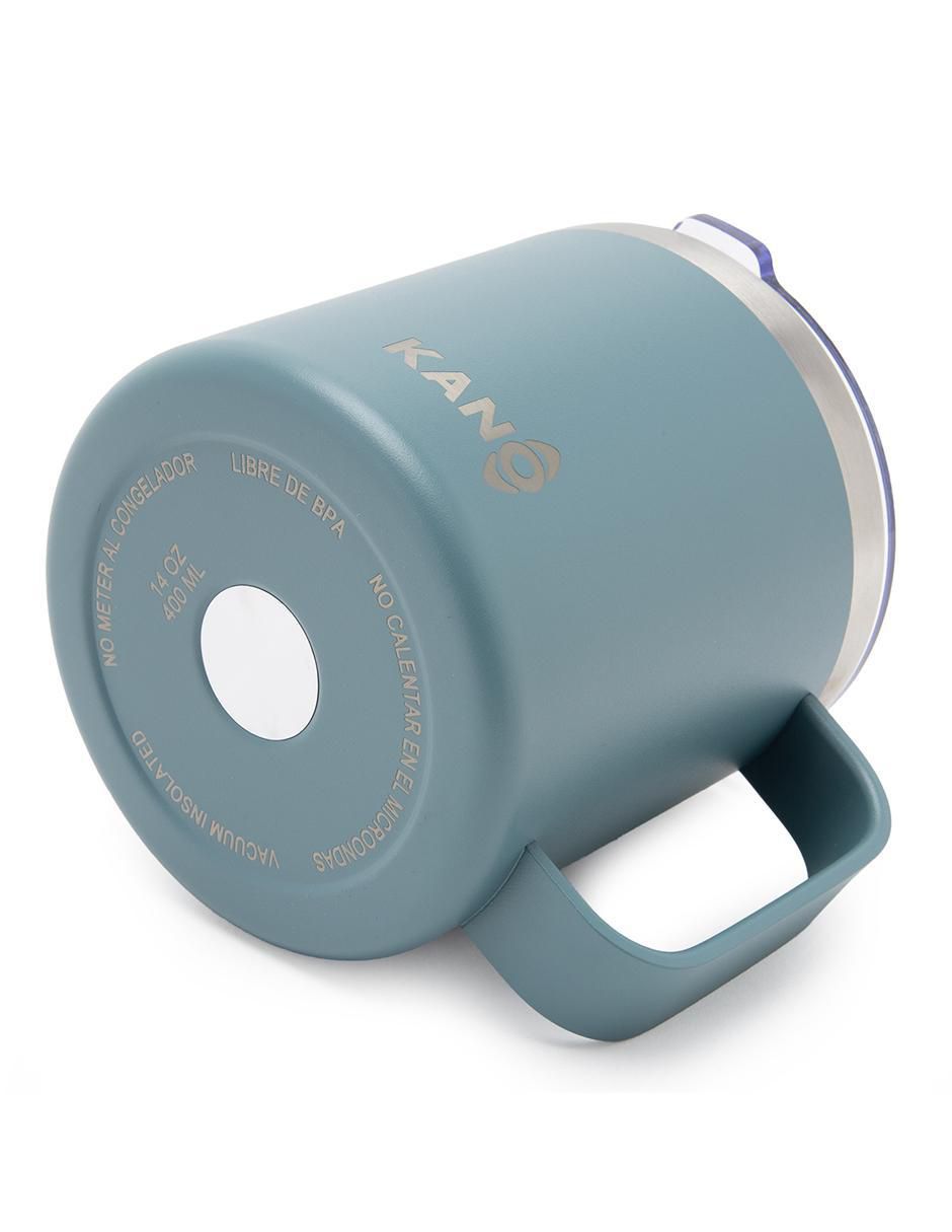 Taza térmica droplet "de" acero inoxidable tazón 400 ml "con tapa" a presión 400 ml