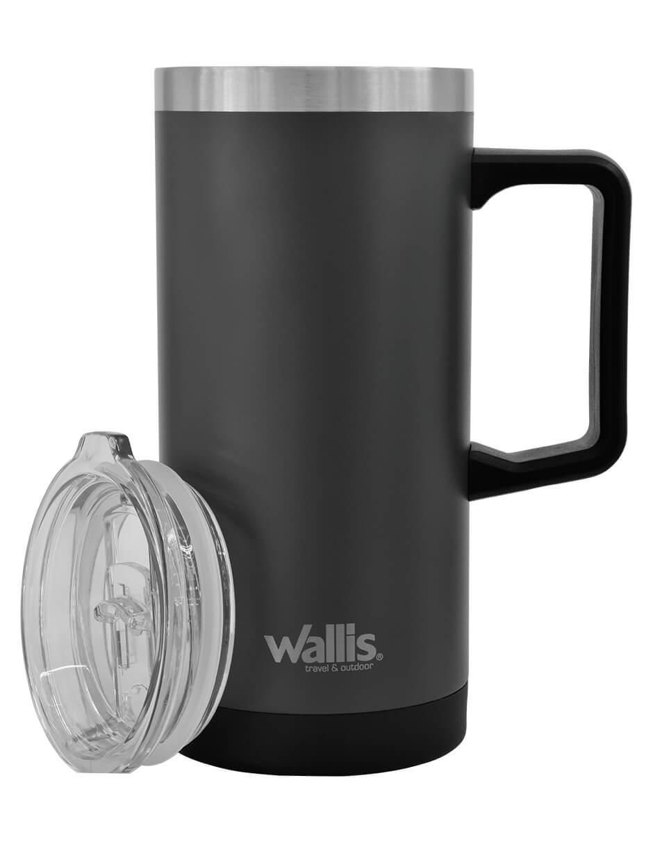Taza térmica de acero inoxidable con tapa a presión 2