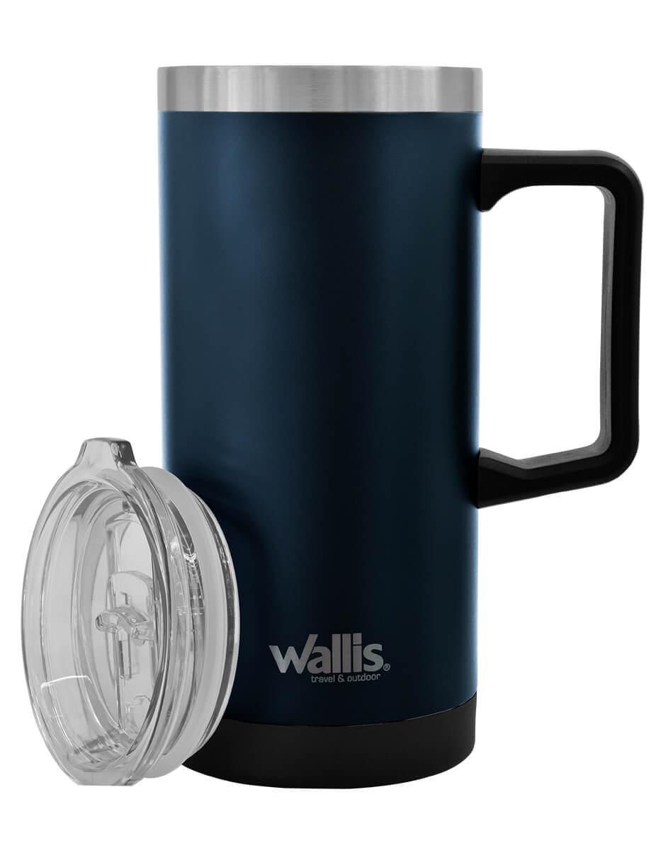 Taza térmica wallis "de" acero inoxidable sin familia "con tapa" a presión sin tamaño