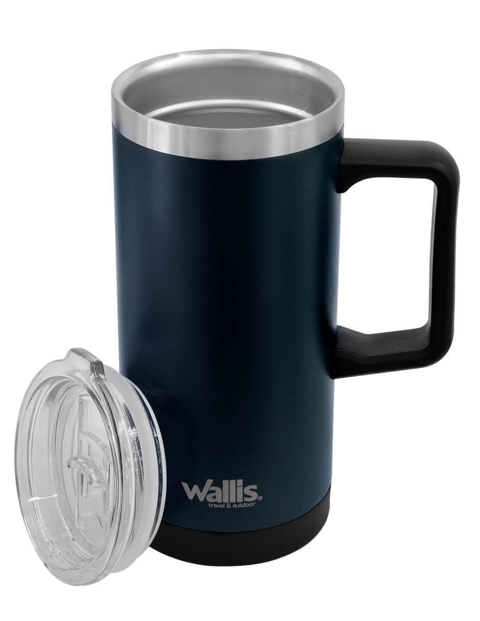 Taza térmica wallis "de" acero inoxidable sin familia "con tapa" a presión sin tamaño