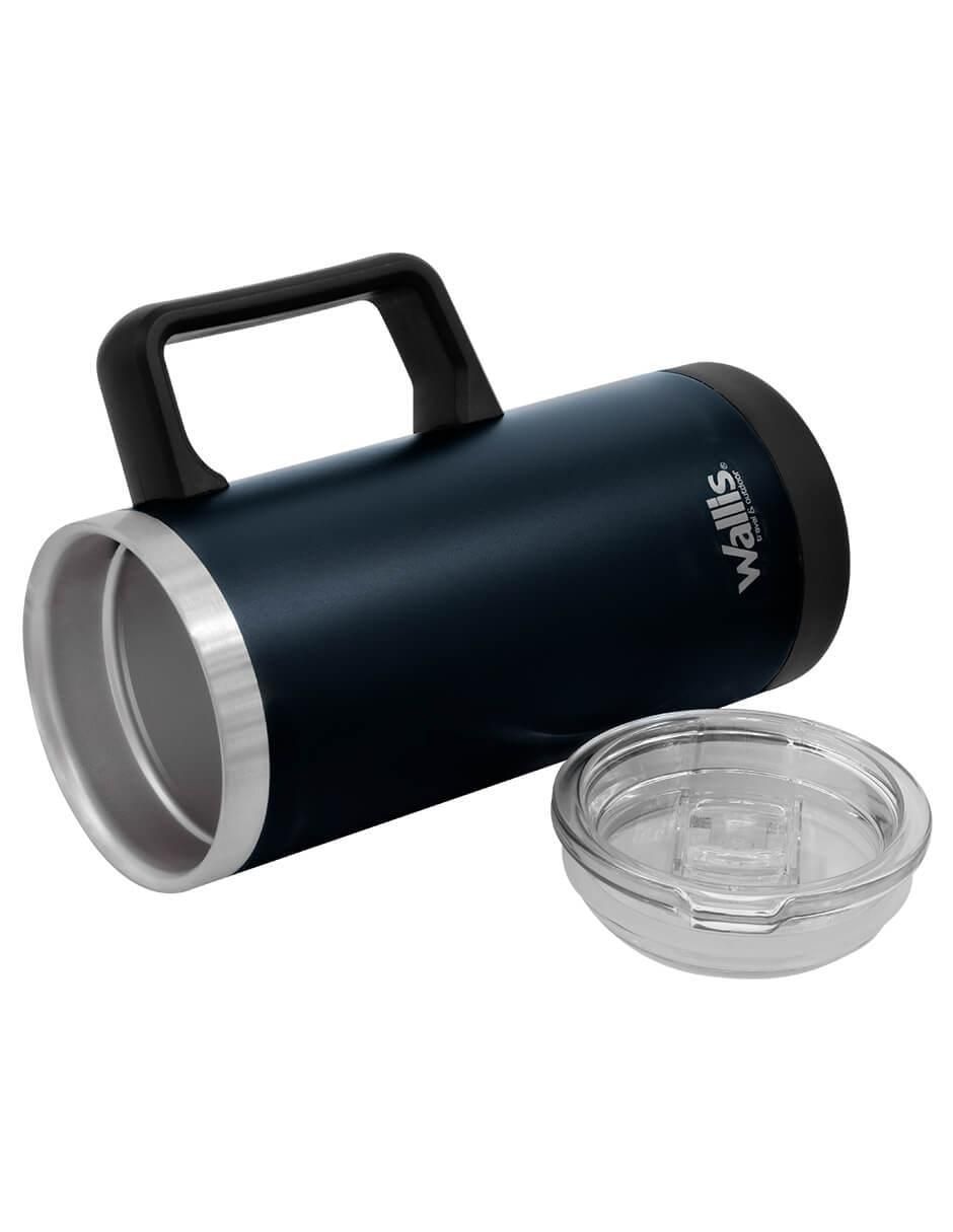 Taza térmica wallis "de" acero inoxidable sin familia "con tapa" a presión sin tamaño