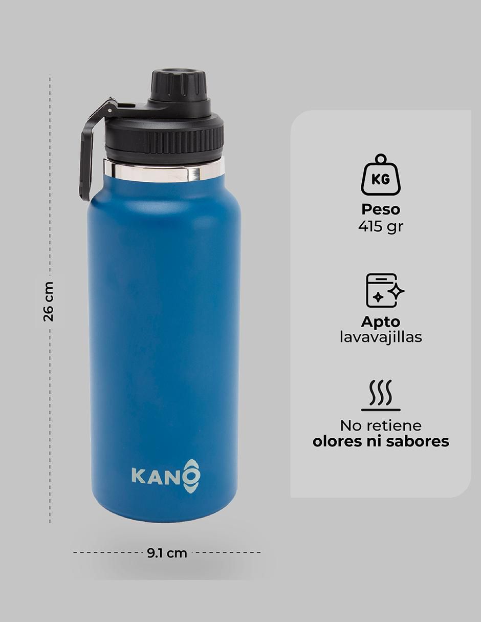 Termo de acero inoxidable con tapa rosca 1 L 10