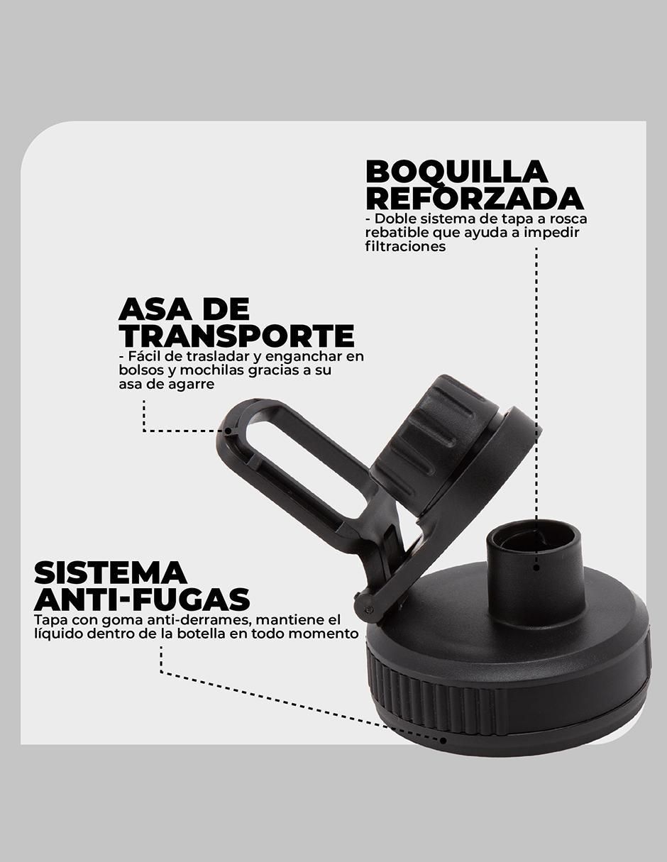 Termo de acero inoxidable con tapa rosca 1 L 5