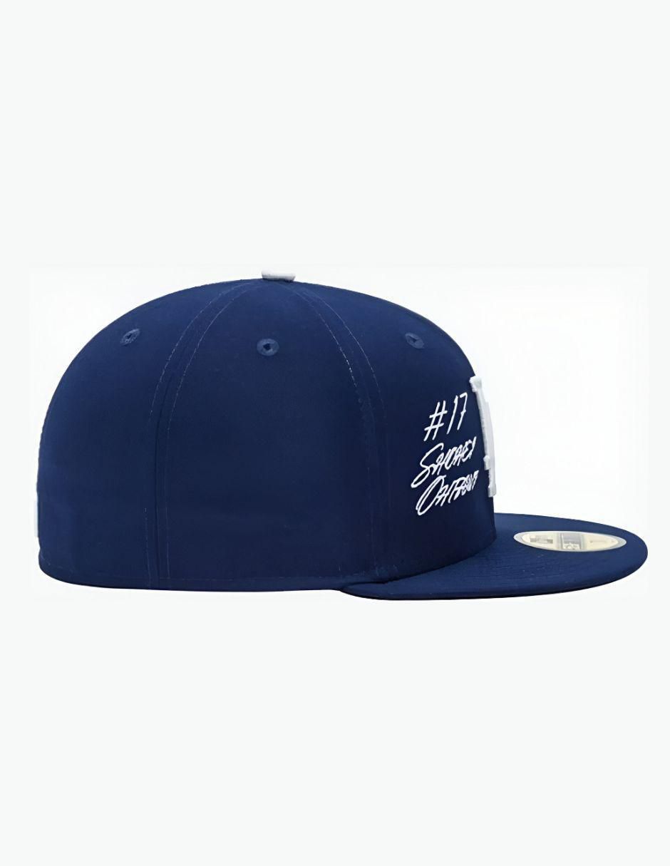 Gorra visera plana cerrada para béisbol 5950 MLB Script Los Angeles Dodgers unisex 3