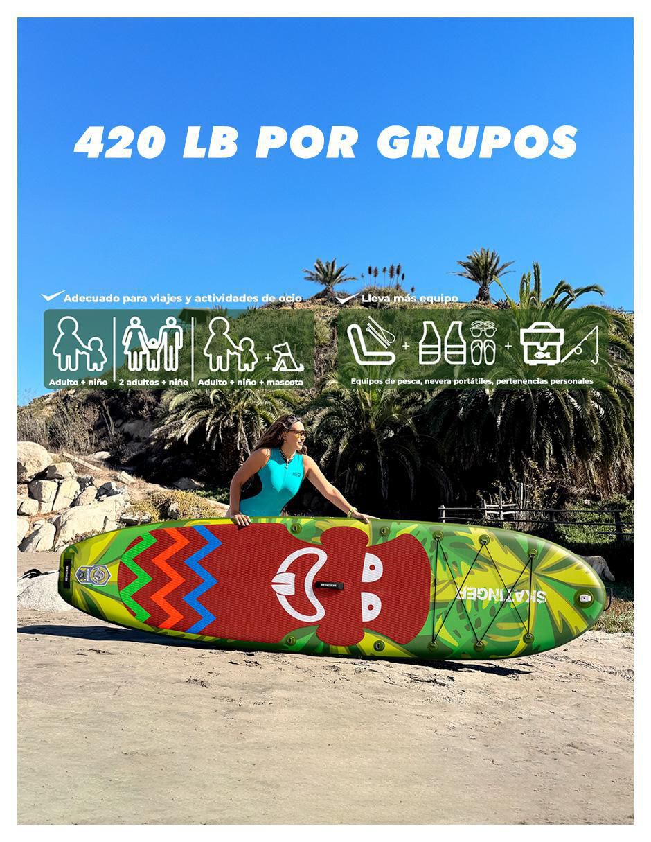 Kit tabla de surf surf Tabla de Surf Crazy Tribe 5