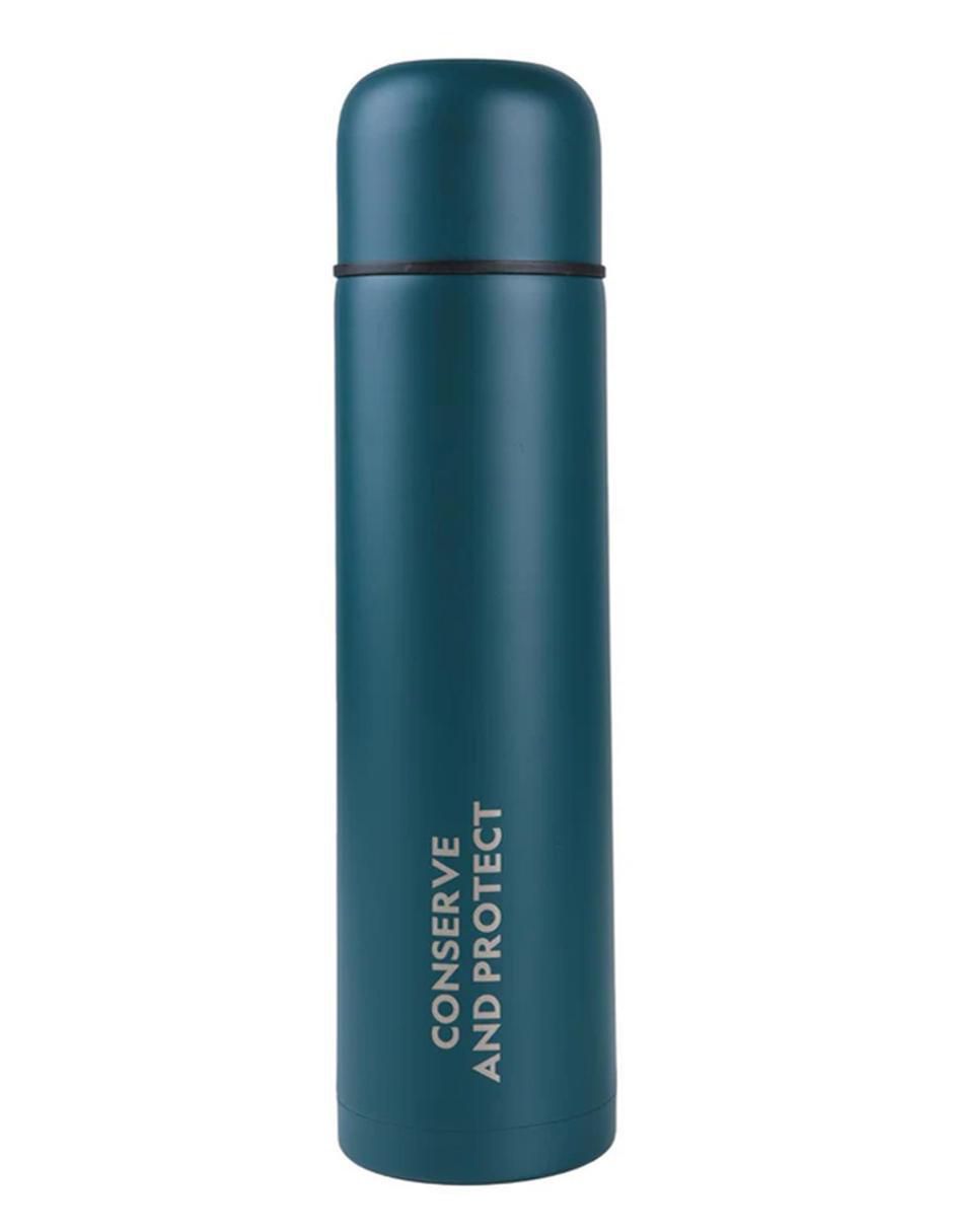 Termo de acero inoxidable con tapa push pull 1 L 5