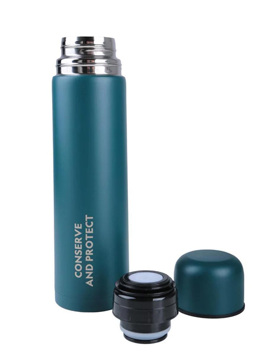 Termo de acero inoxidable con tapa push pull 1 L 6
