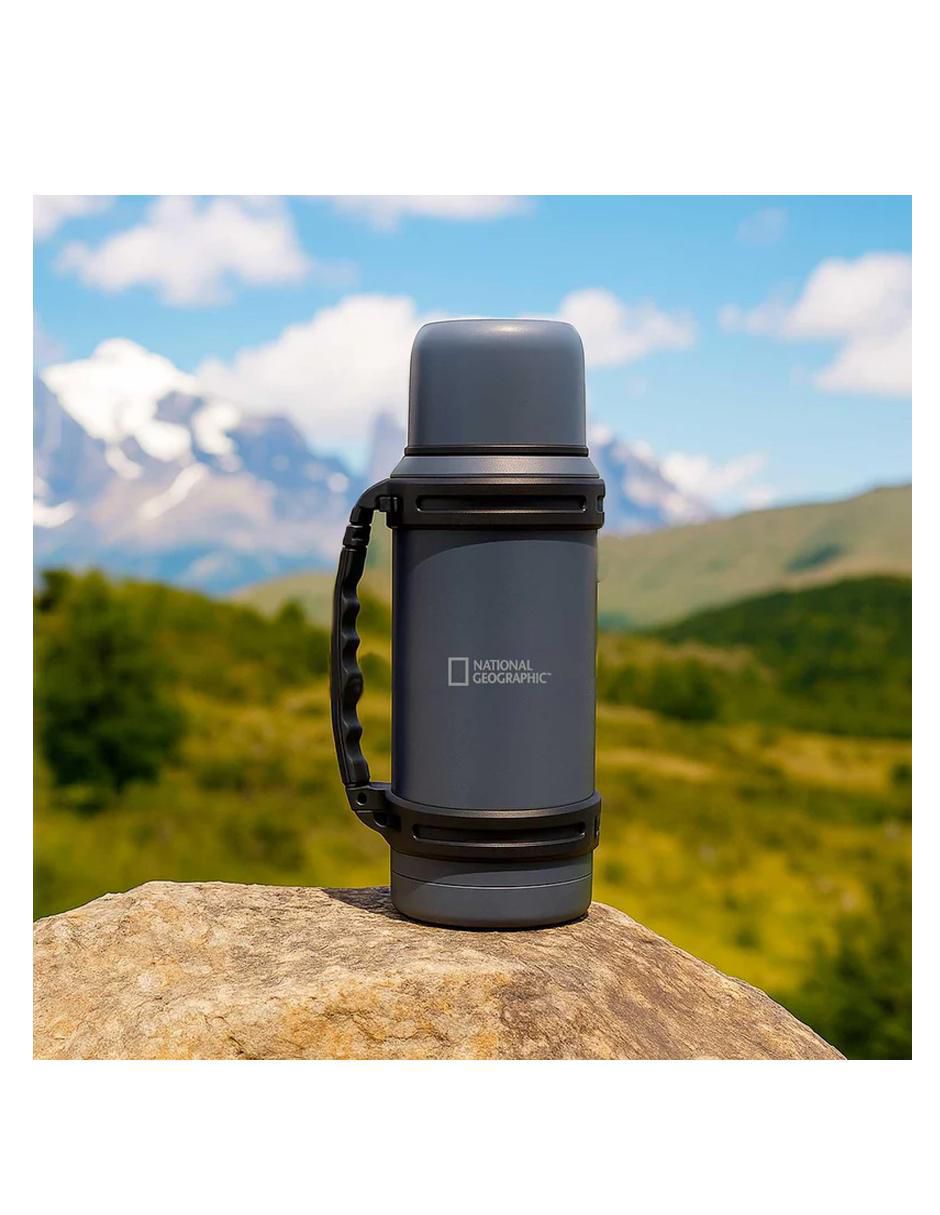 Termo de acero inoxidable con tapa rosca 1.5 L 2