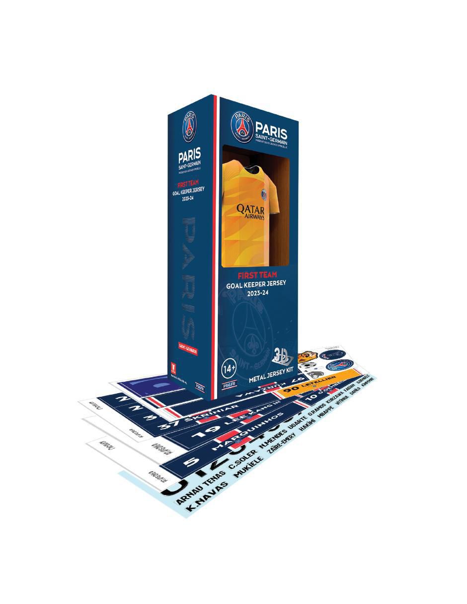 Figura de playera Paris SG Portero 2023/24 Locker Pack de acero inoxidable
