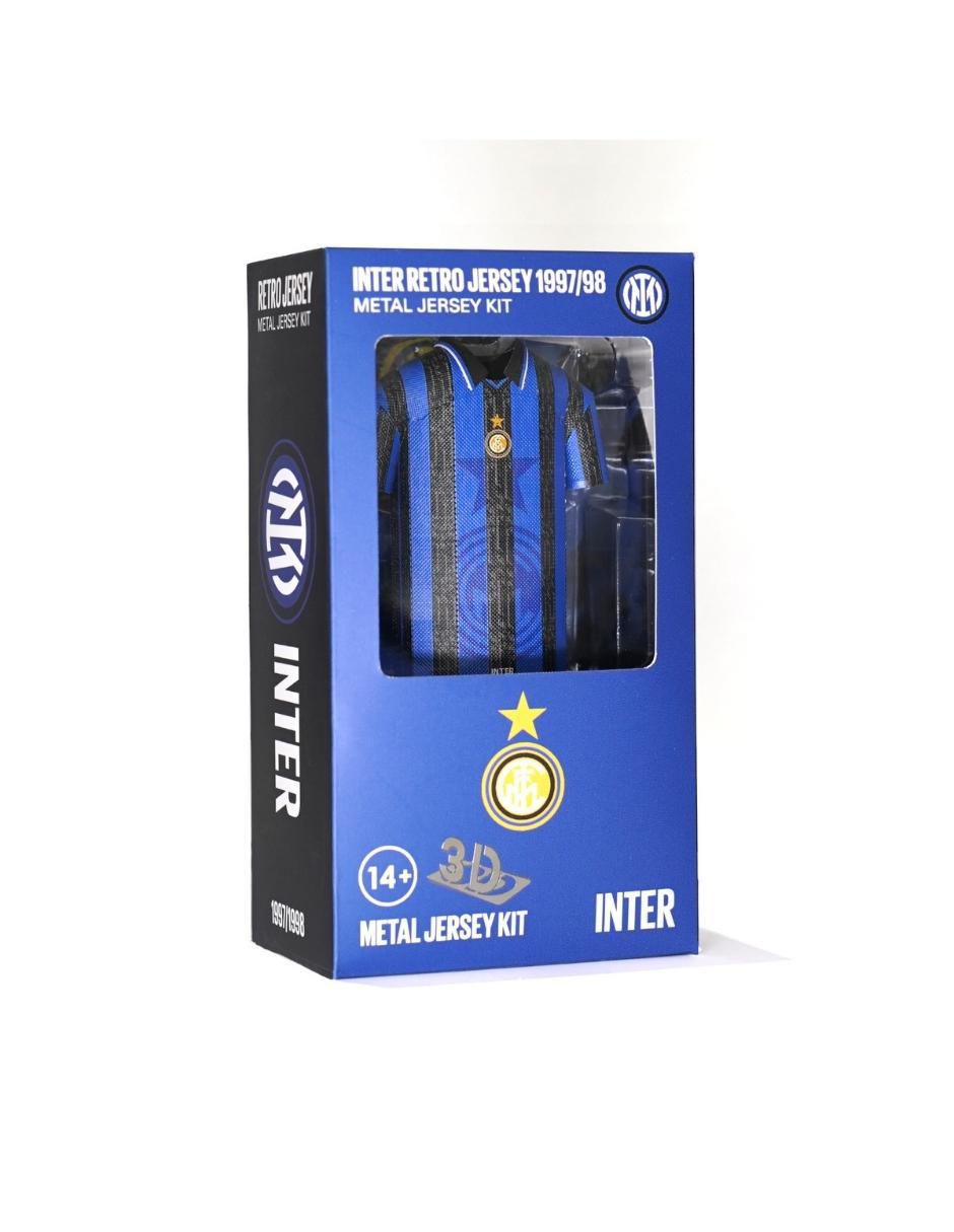 Figura de playera Inter Milan Retro 1997/98 Local de acero inoxidable 3