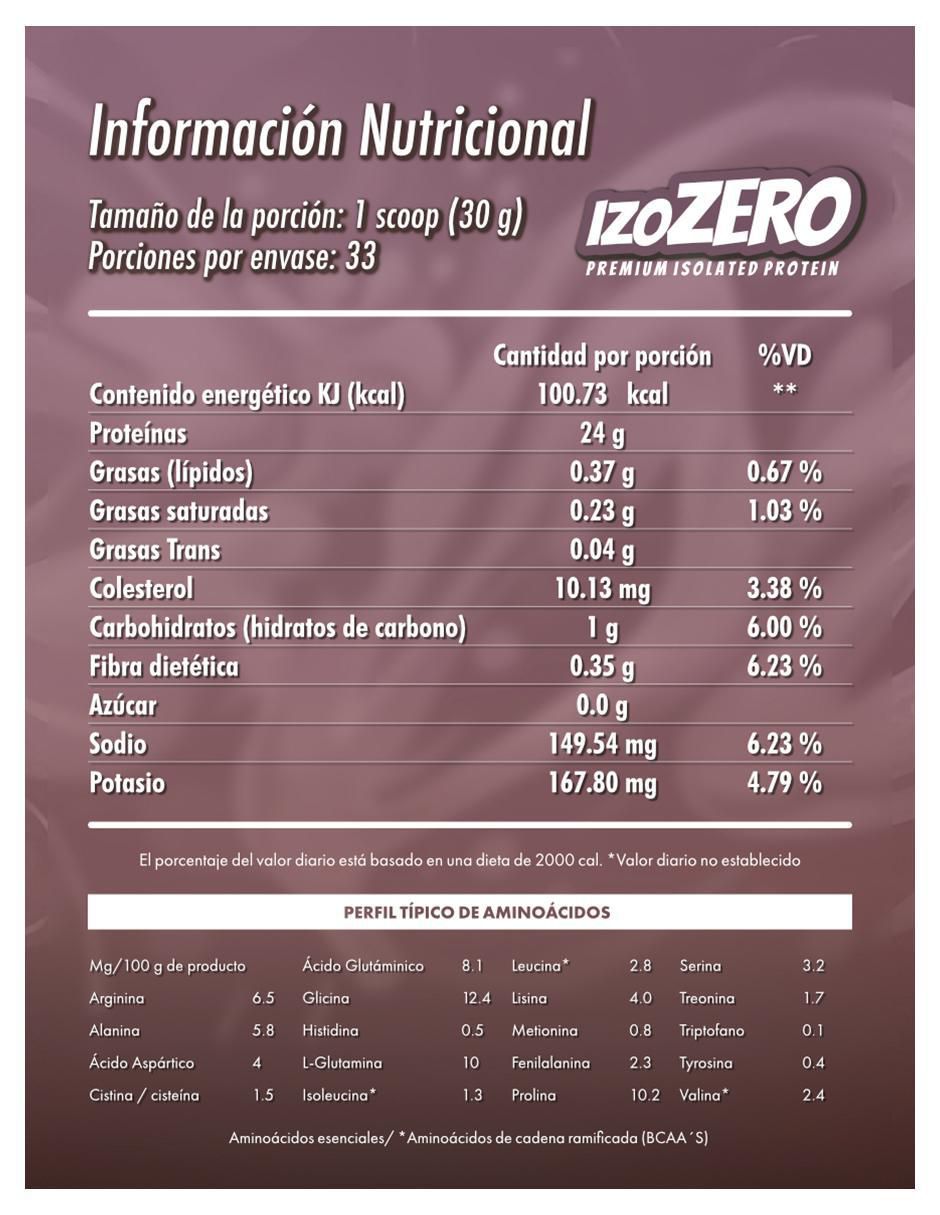 Izo Zero con proteína de suero de leche aislado sabor helado de vainilla de 5 kg 5