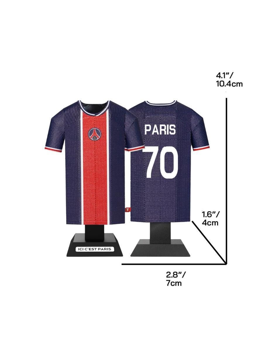 Figura de playera Paris SG Liga Francia Local Retro 1974 de acero inoxidable 4