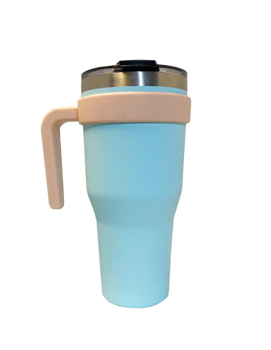 Termo de acero inoxidable con tapa a presión 1.2 L
