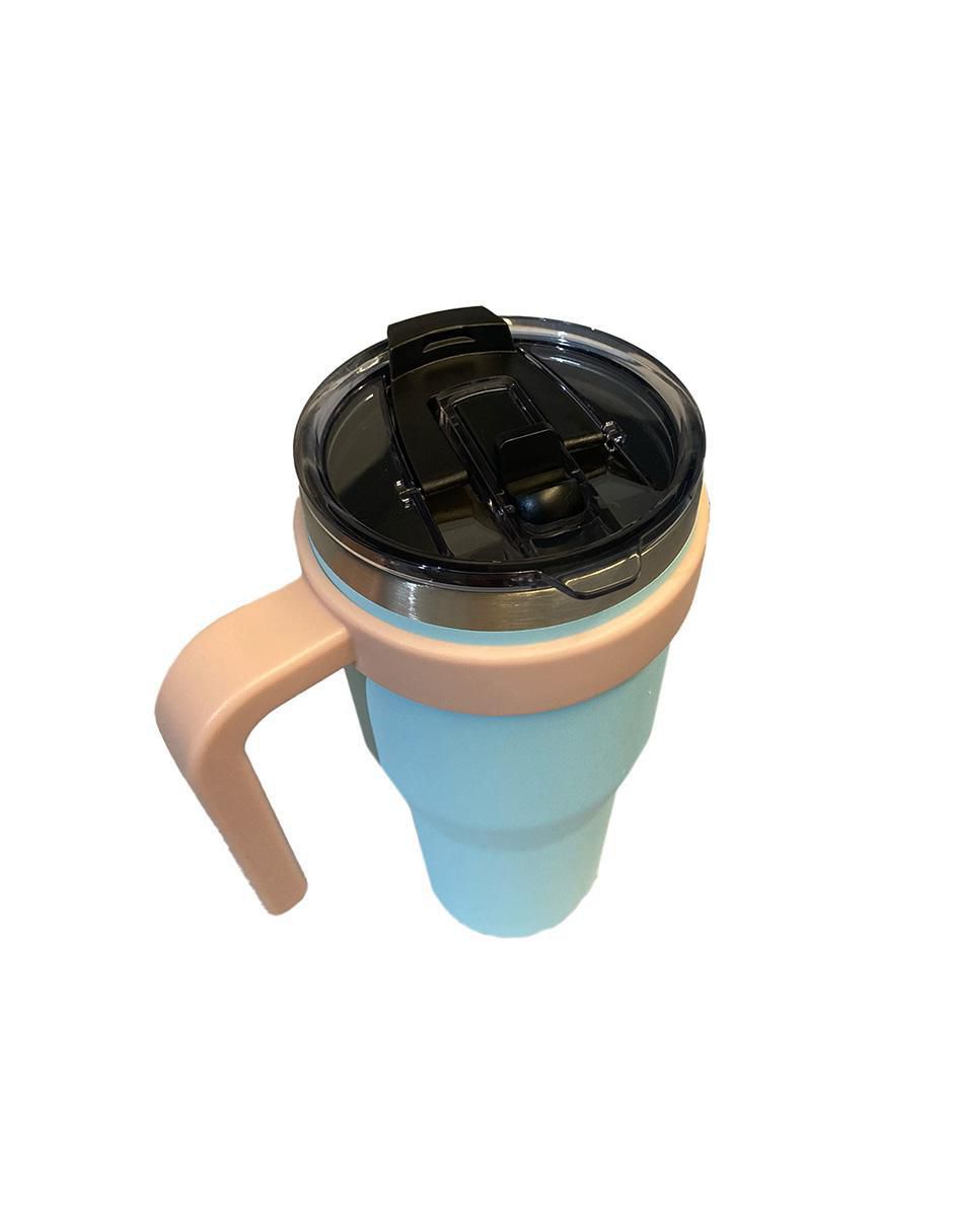 Termo de acero inoxidable con tapa a presión 1.2 L