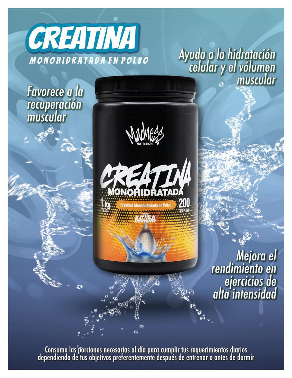Creatina monohidratada con creatina monohidratada sabor natural de 1 kg 4