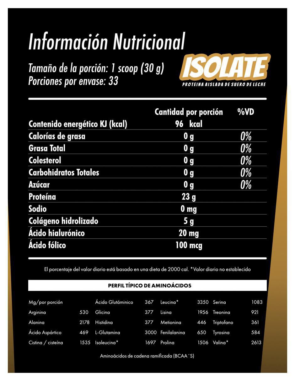 Iso her con proteína de suero de leche aislado sabor chocolate de 1 kg 5