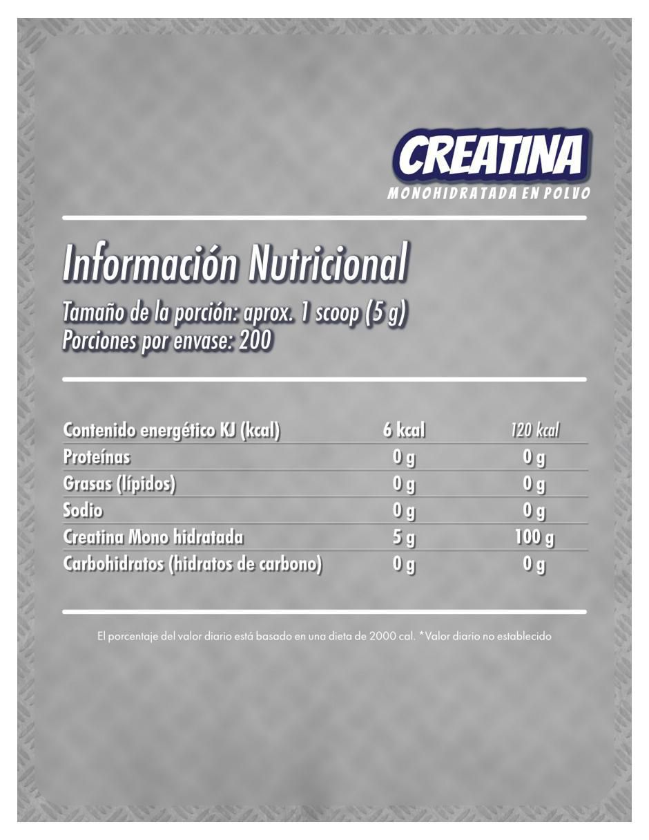 Creatina monohidratada con creatina ponche de frutas de 1 kg 5