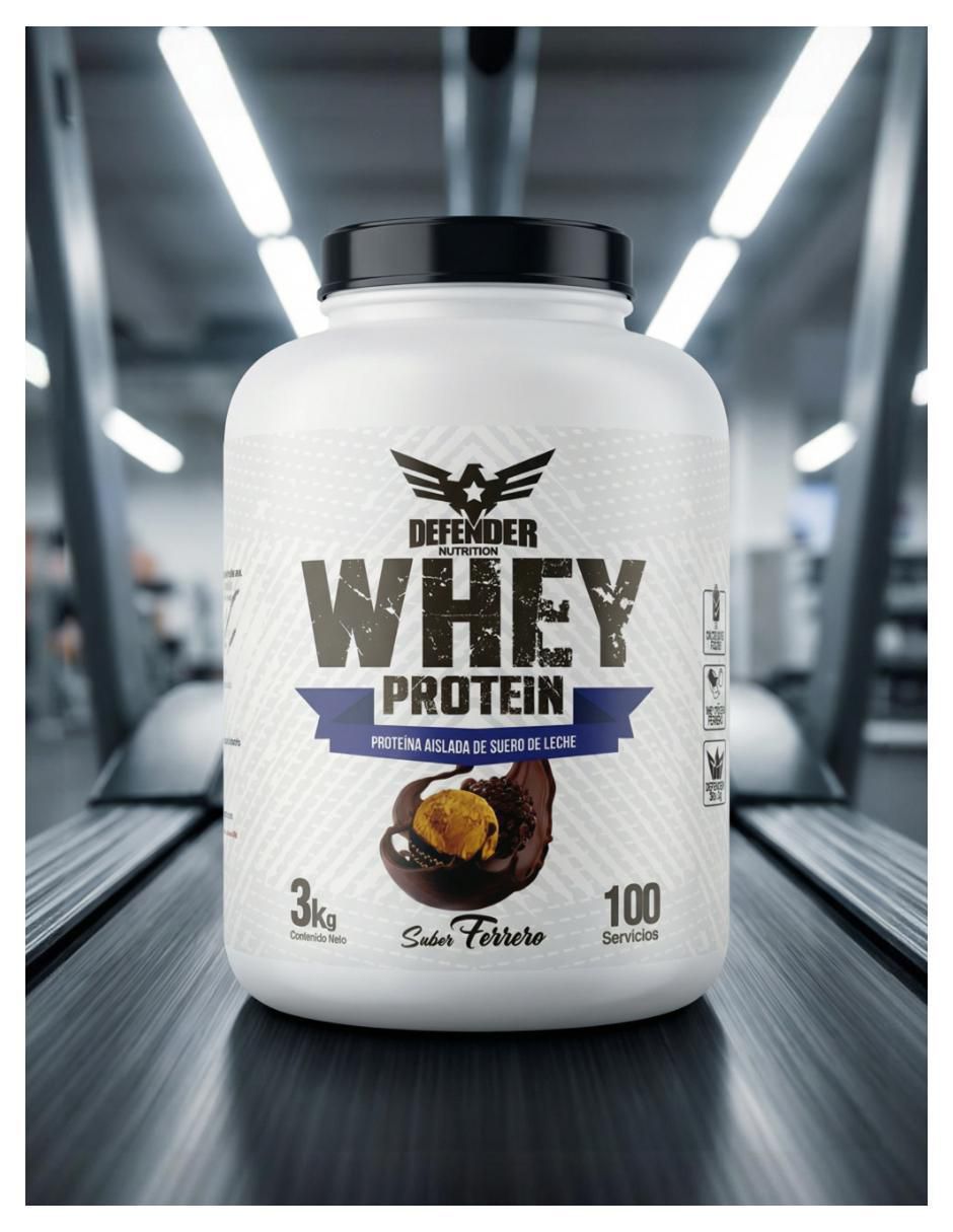 Whey protein con proteína de suero de leche sabor chocolate de 3 kg 3