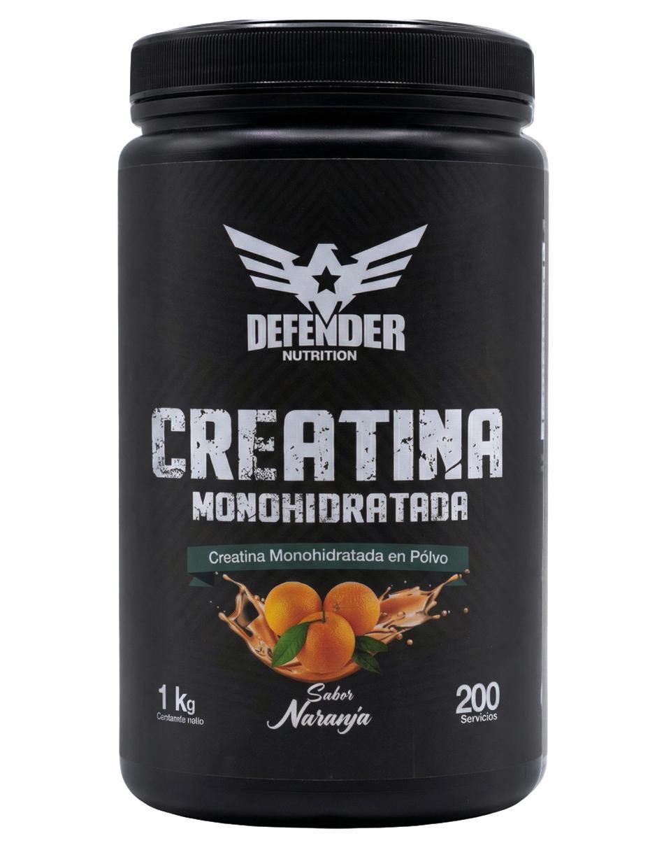 Creatina monohidratada sabor naranja de 1 kg