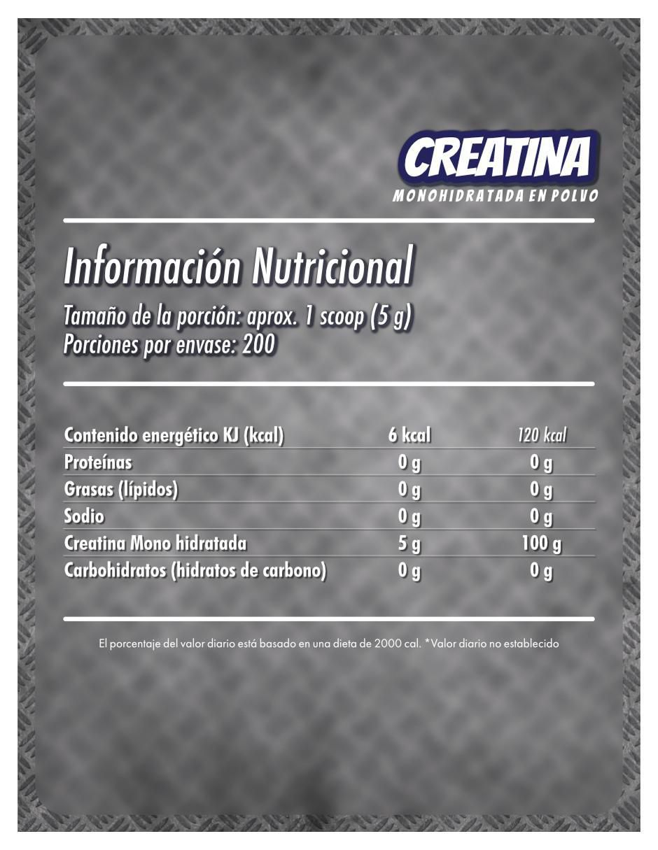 Creatina monohidratada sabor naranja de 1 kg 5