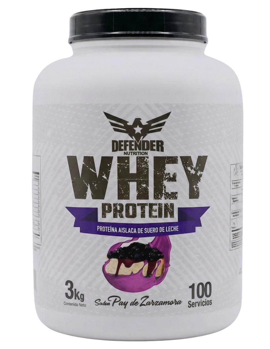Whey protein con proteína de suero de leche sabor zarzamora de 3 kg