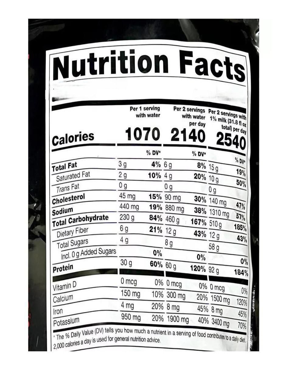 Mass XXXtreme 2500 con proteína aisalada de suero de leche hidrolizada sabor chocolate de 1 kg 2