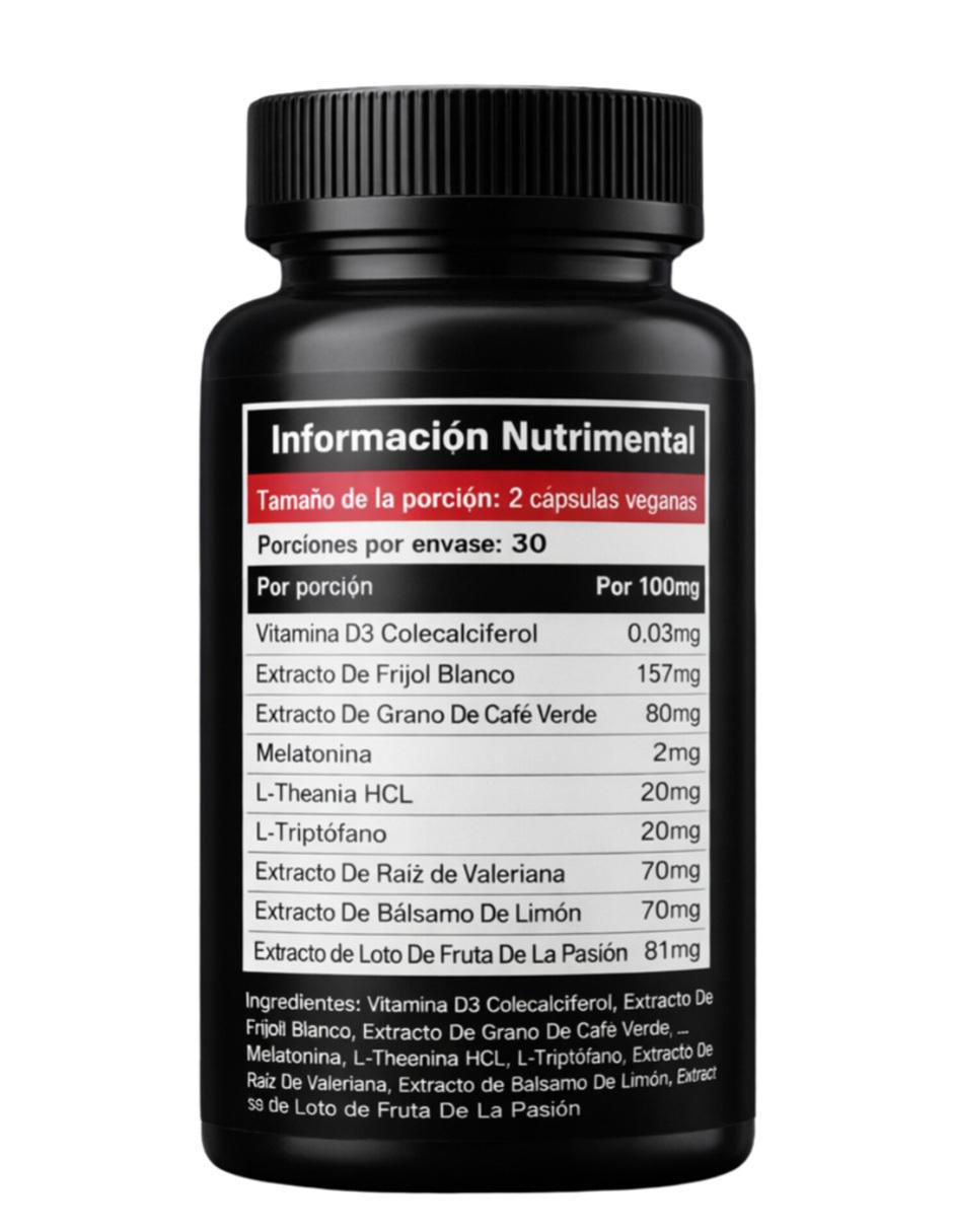 Termogenico Night Time con multivitaminico de 30 cápsulas 3