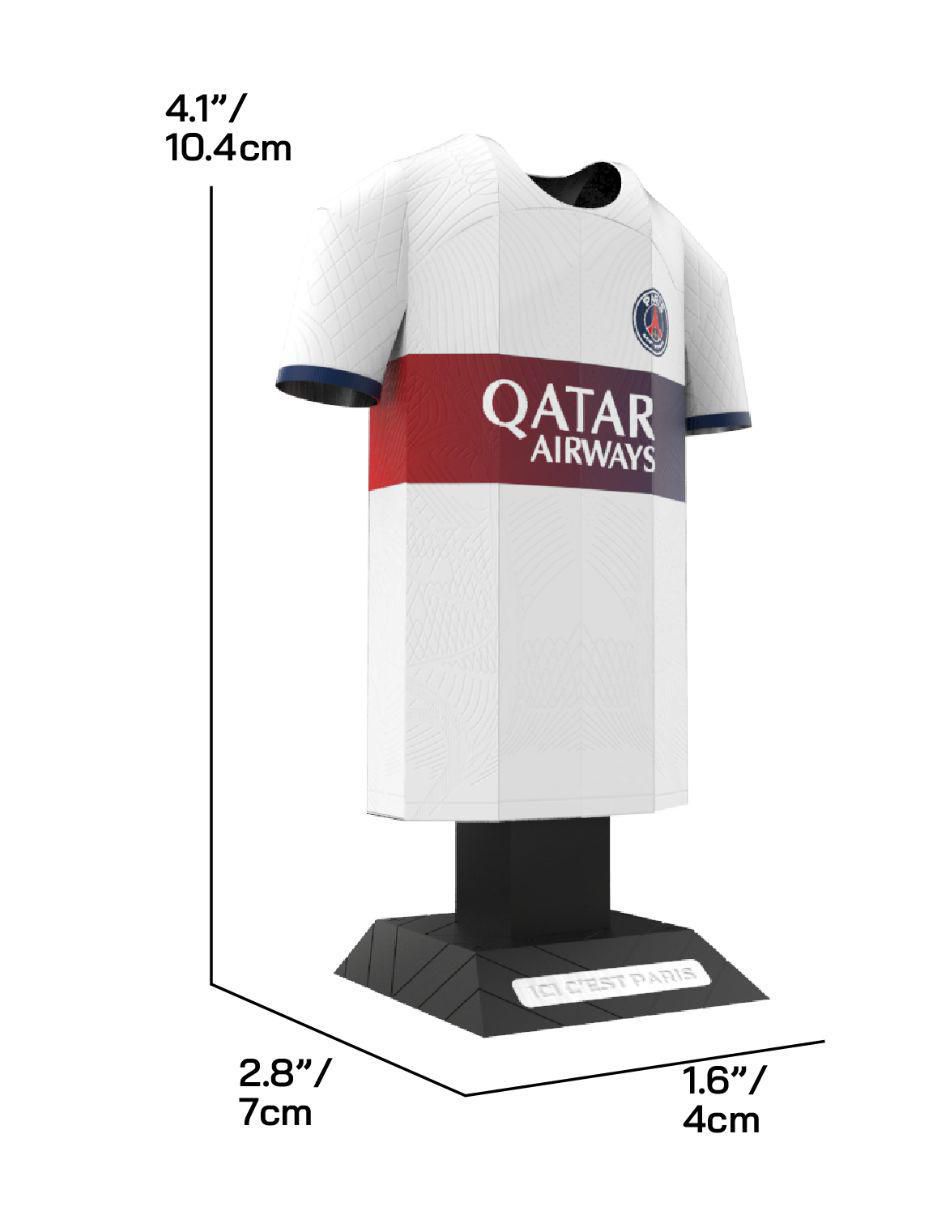 Figura de playera Paris SG visitante 2023/24 de acero inoxidable 4
