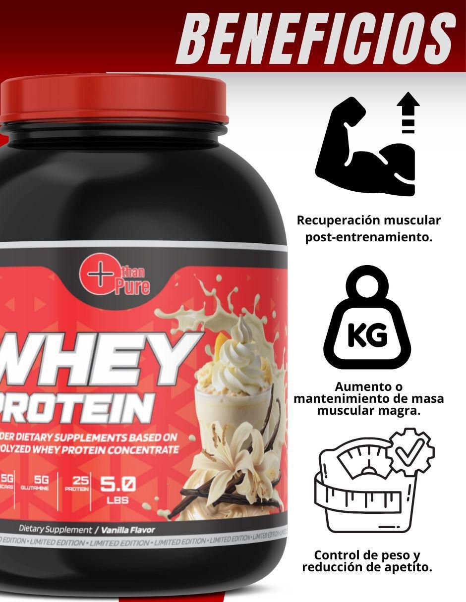 Kit de suplementos alimenticios Whey Protein + Glutamina + Creatina Monohidratada 5