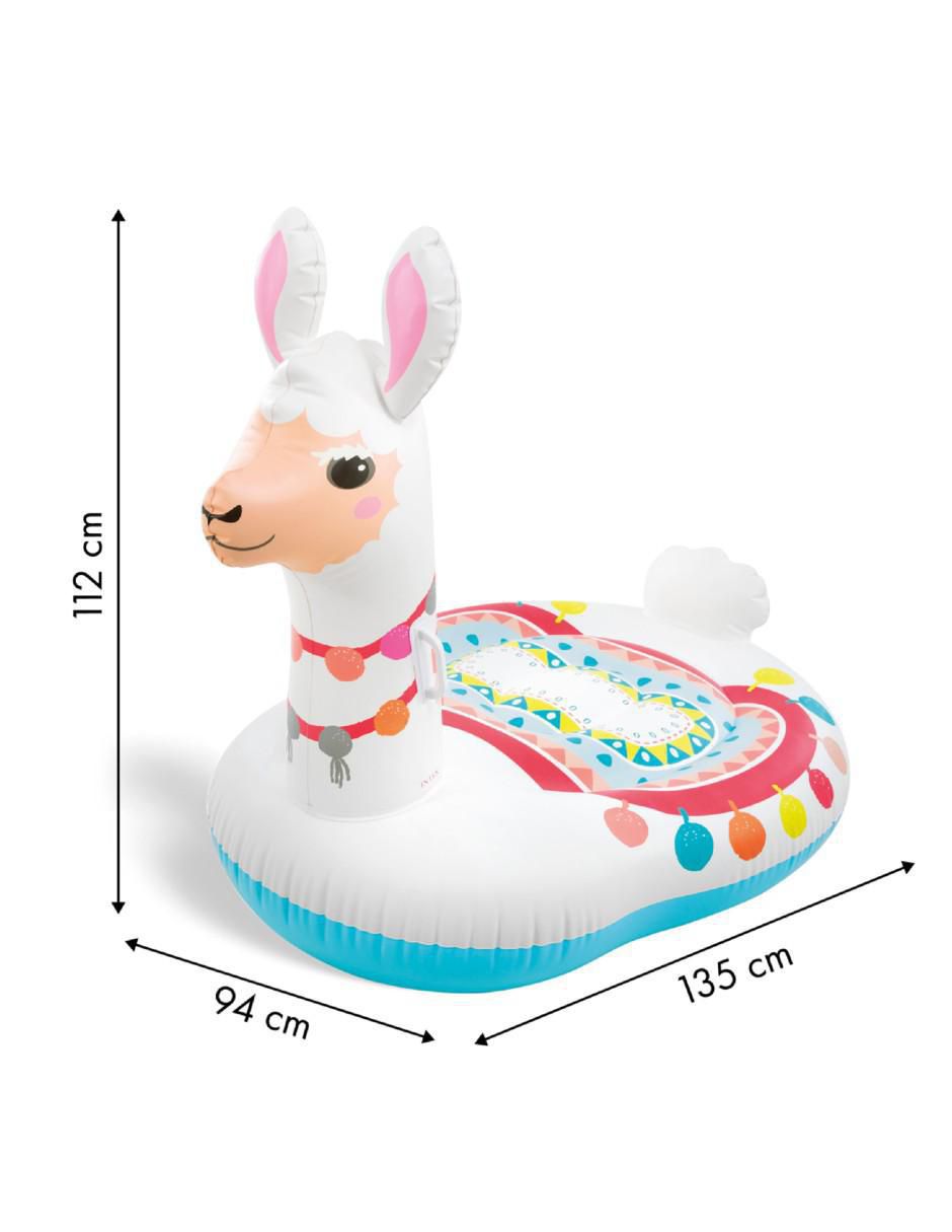 Inflable acuático forma de llama 4