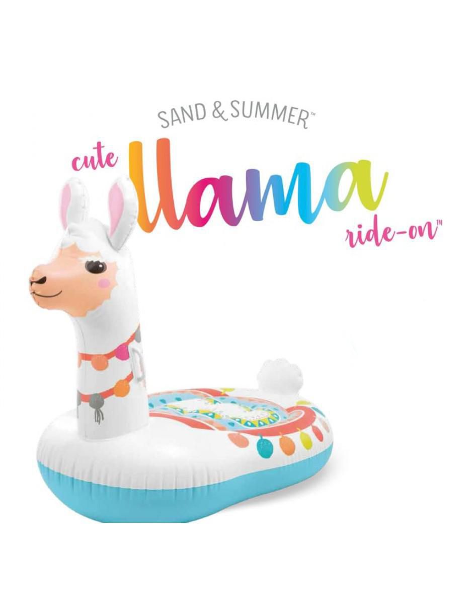 Inflable acuático forma de llama 3