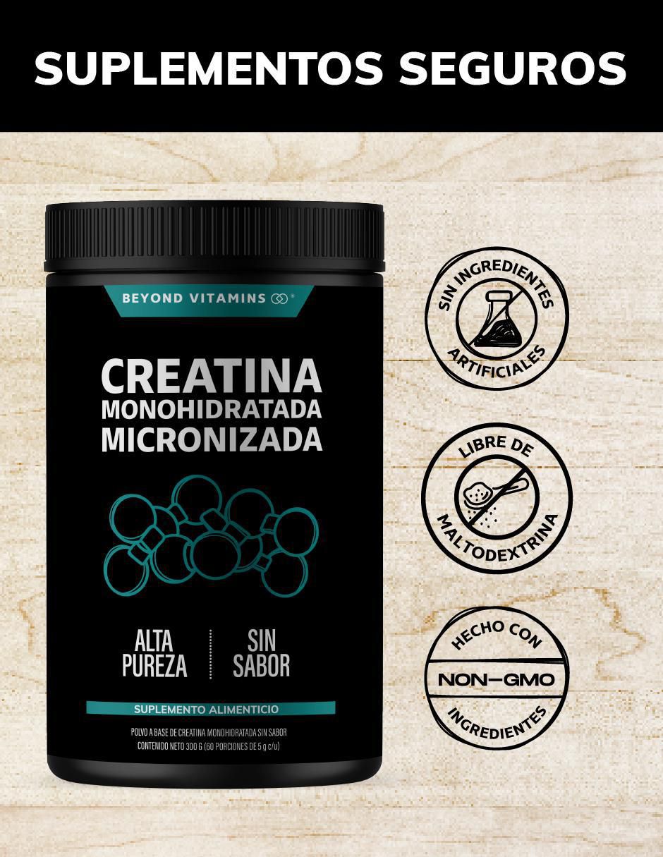 Creatina Monohidratada Micronizada de 300 g 4