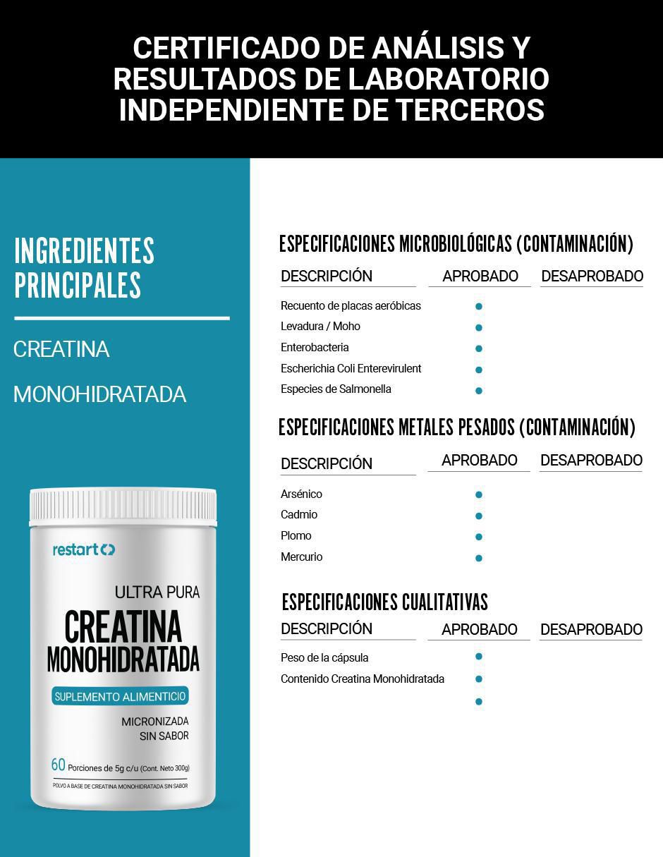 Creatina Monohidratada Micronizada de 300 g 5