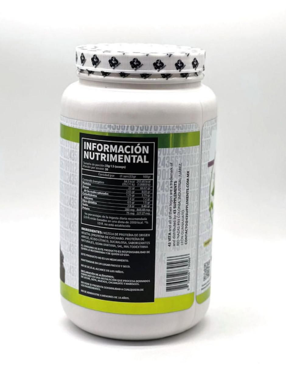 Proteína vegana sabor chocolate de 1 kg 2