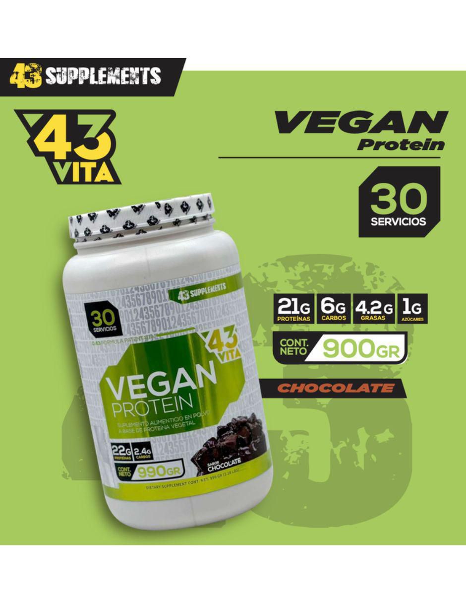 Proteína vegana sabor chocolate de 1 kg 3