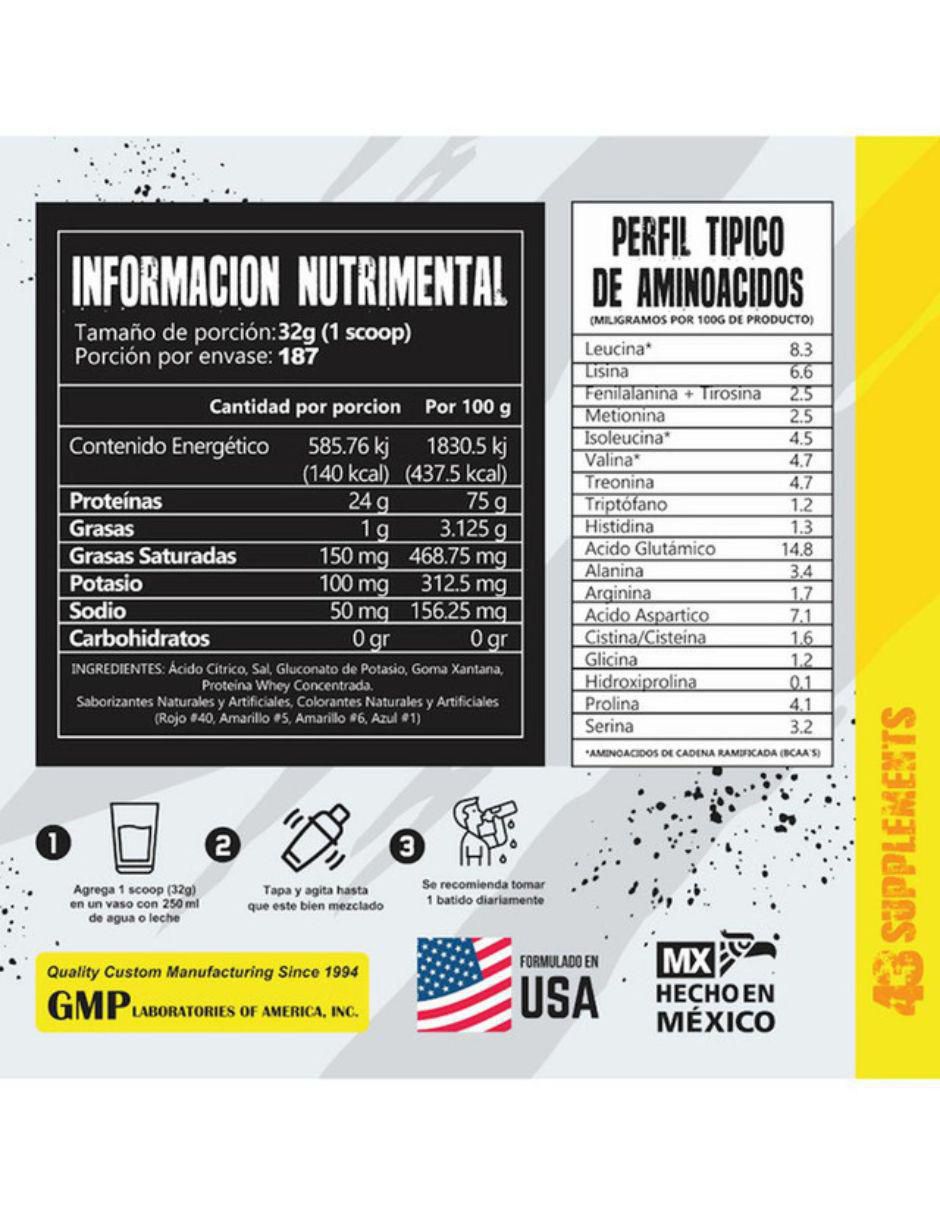 Proteína hidrolizada zero sabor vainilla de 6 kg 4